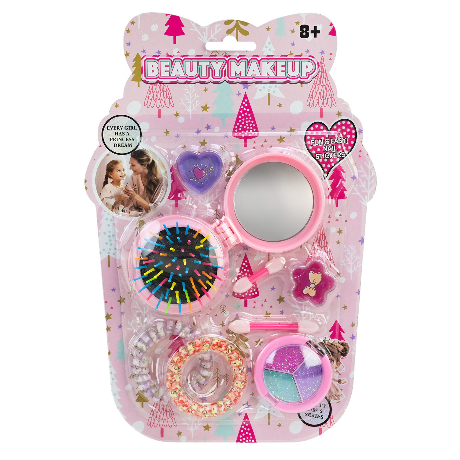 Набір дитячої косметики арт. 2107A (144шт/2) розчіска, аксес планш. 28*19*5