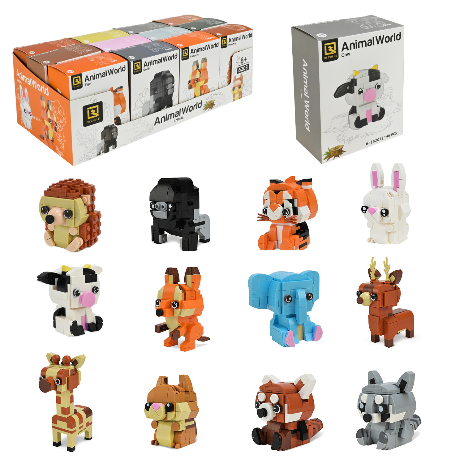 Конструктор арт. 6203 (216шт) 76-148дет.  короб. 10*6*13см 18 дисплеїв,12 шт у дисплеї 41,2*17,8*13см