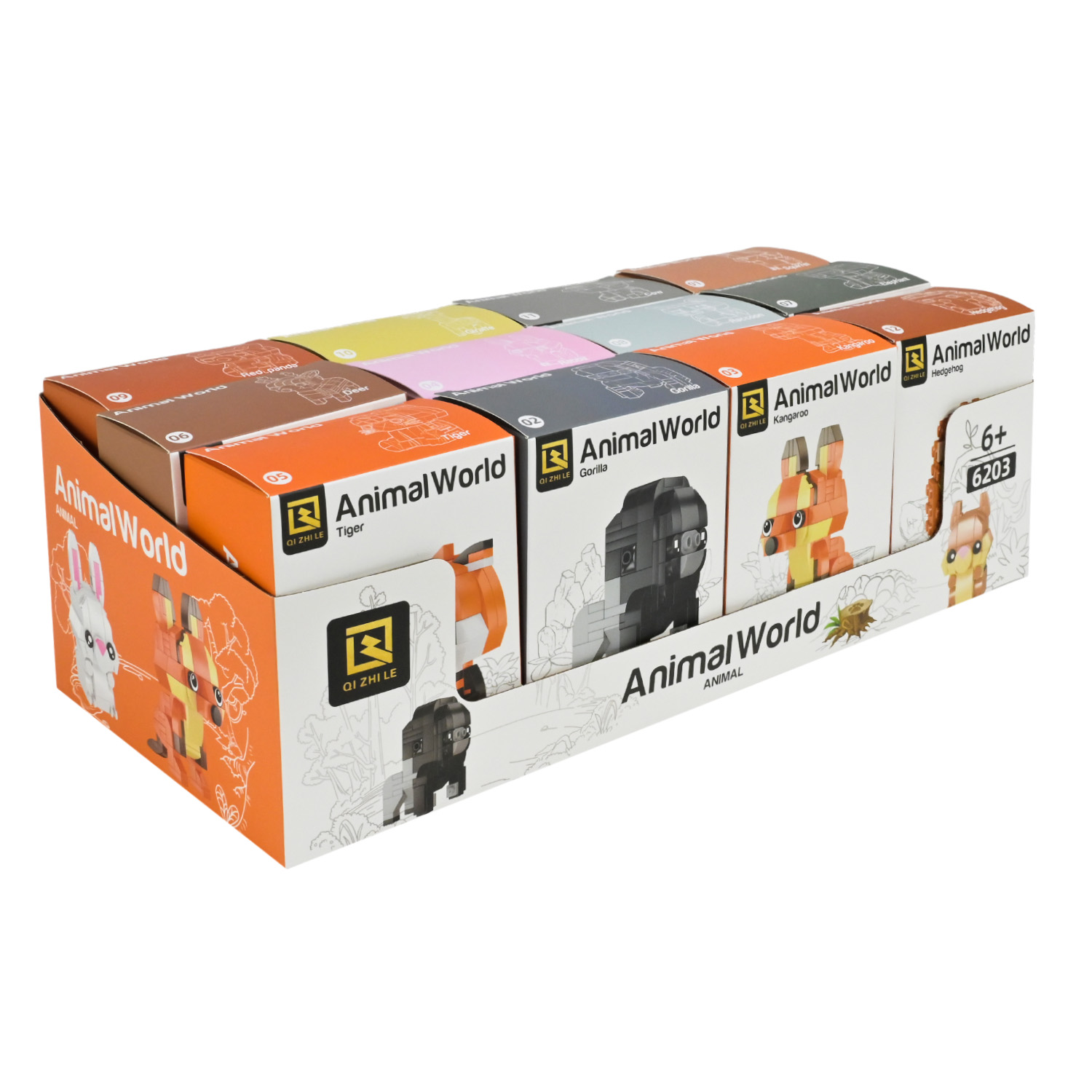 Конструктор арт. 6203 (216шт) 76-148дет. короб. 10*6*13см 18 дисплеїв,12 шт у дисплеї 41,2*17,8*13см