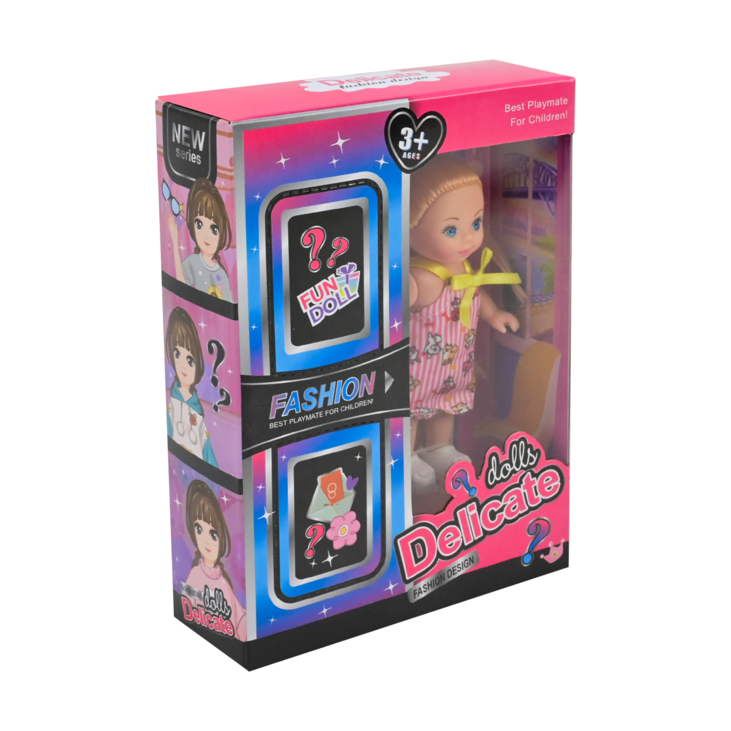 Лялька арт. 8822-25 (288шт/2) мал. Мікс 2 види, аксесуари-сюрпризи у наборі короб. 17*4*12 см