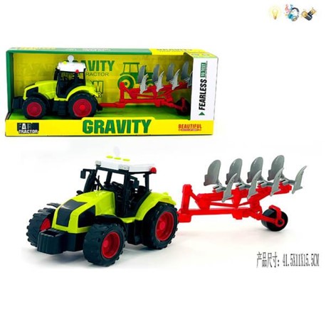 Трактор арт. 666-183A (36шт) батар.,свiтло,звук,у короб.41,5*11*15,5см