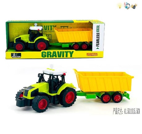 Трактор арт. 666-183B (36шт) батар.,свiтло,звук,у короб.41,5*11*15,5см