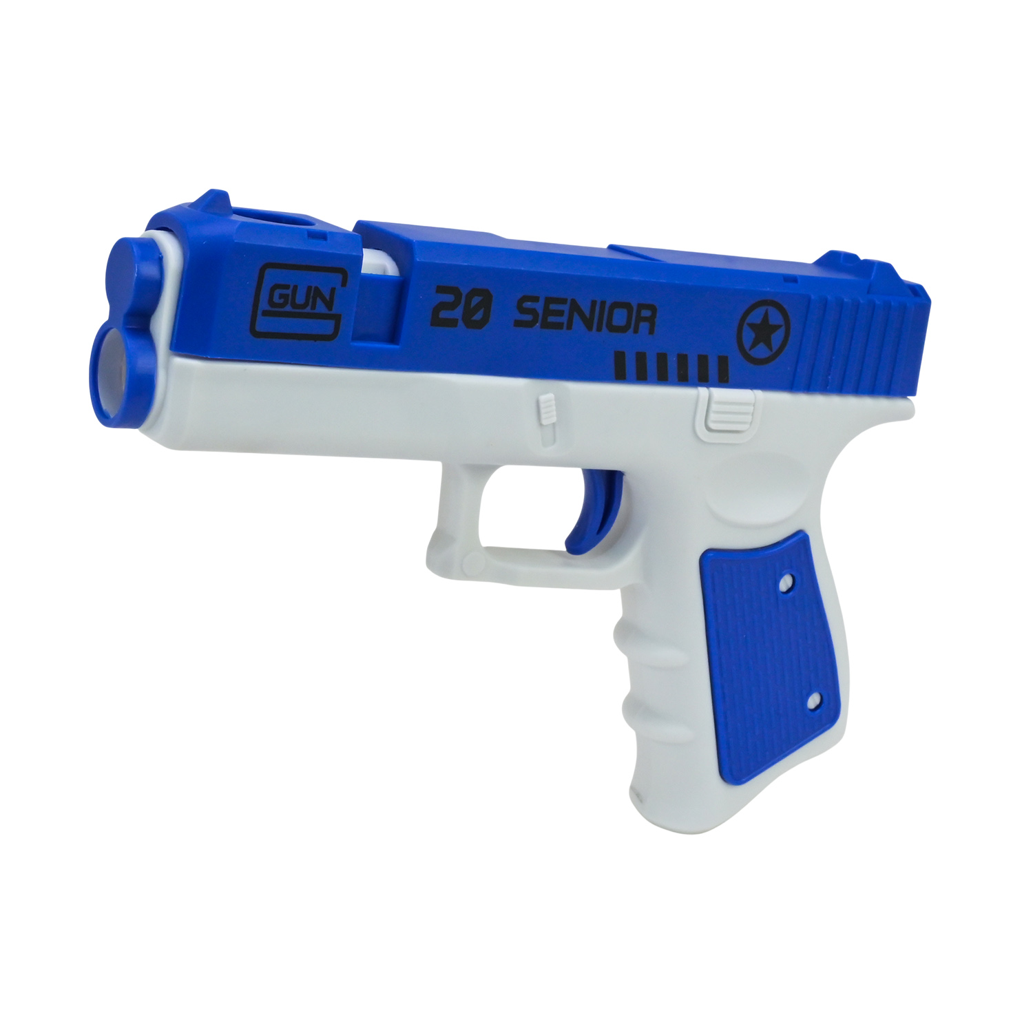 Iграшкова зброя арт. A30-50 (144шт/2) пістолет, мішень, м'як. кулі, у короб.,25,5*6*18см