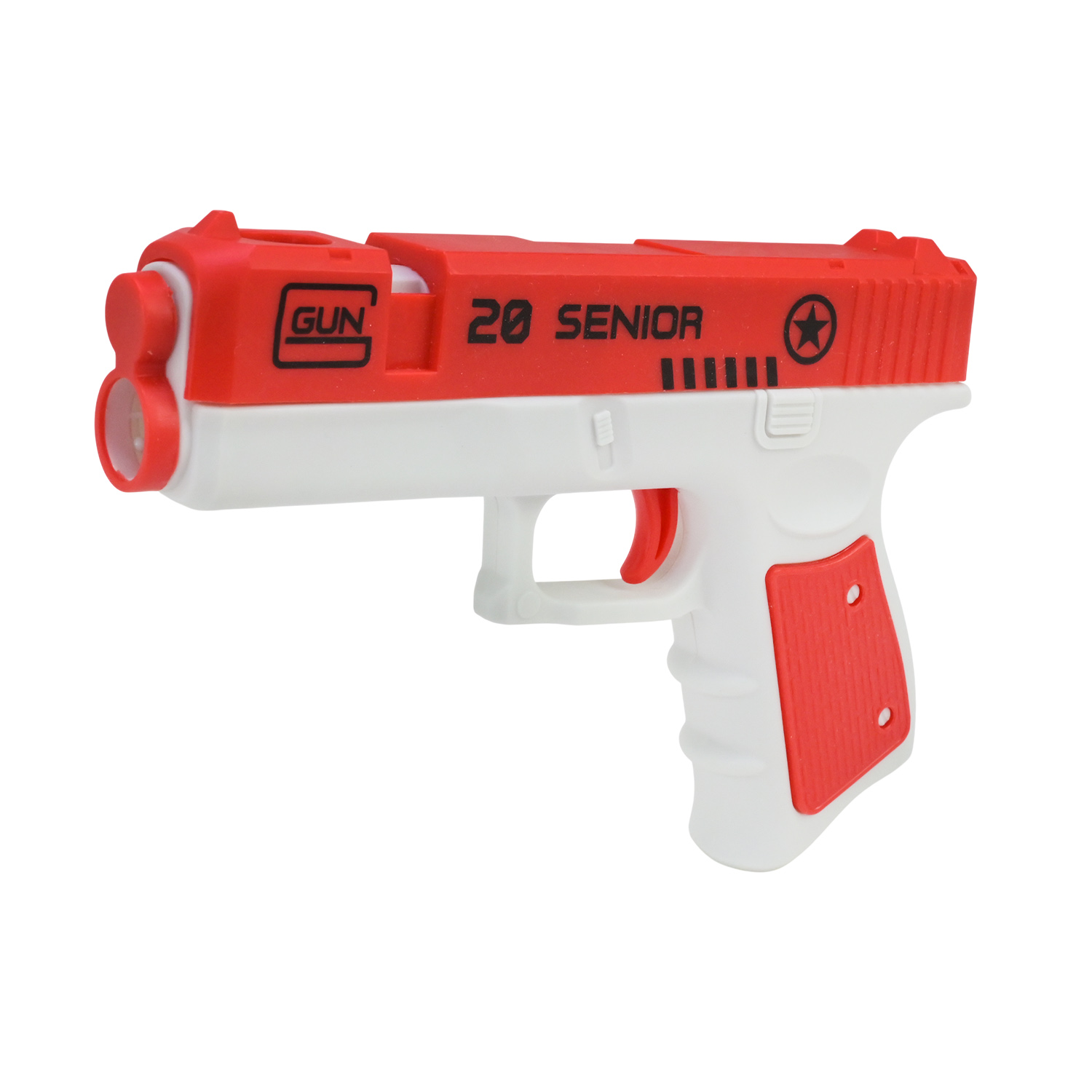 Iграшкова зброя арт. A30-51 (144шт/2) пістолет, мішень, м'як. кулі, у короб.,25,5*6*18см