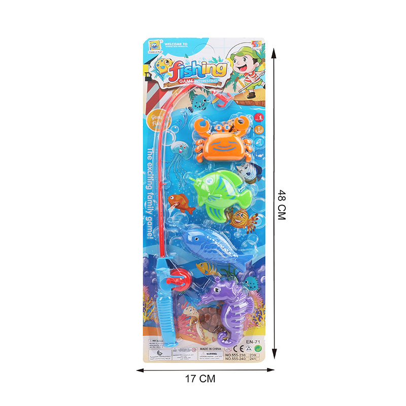 Рибалка арт. 555-239 (120шт/2) вудка, 4 рибки, планшет 48*17см.