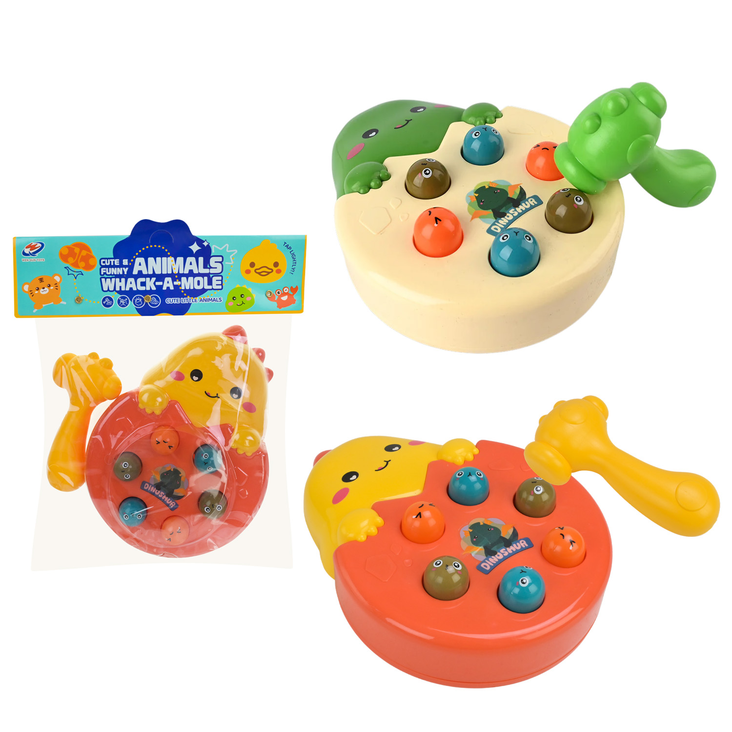 Логіка-стукалка арт. WQ-66 (120шт/2) динозаврик, в комплекті молоток,р-р 16*6*21см, пакет 25*6*30 см