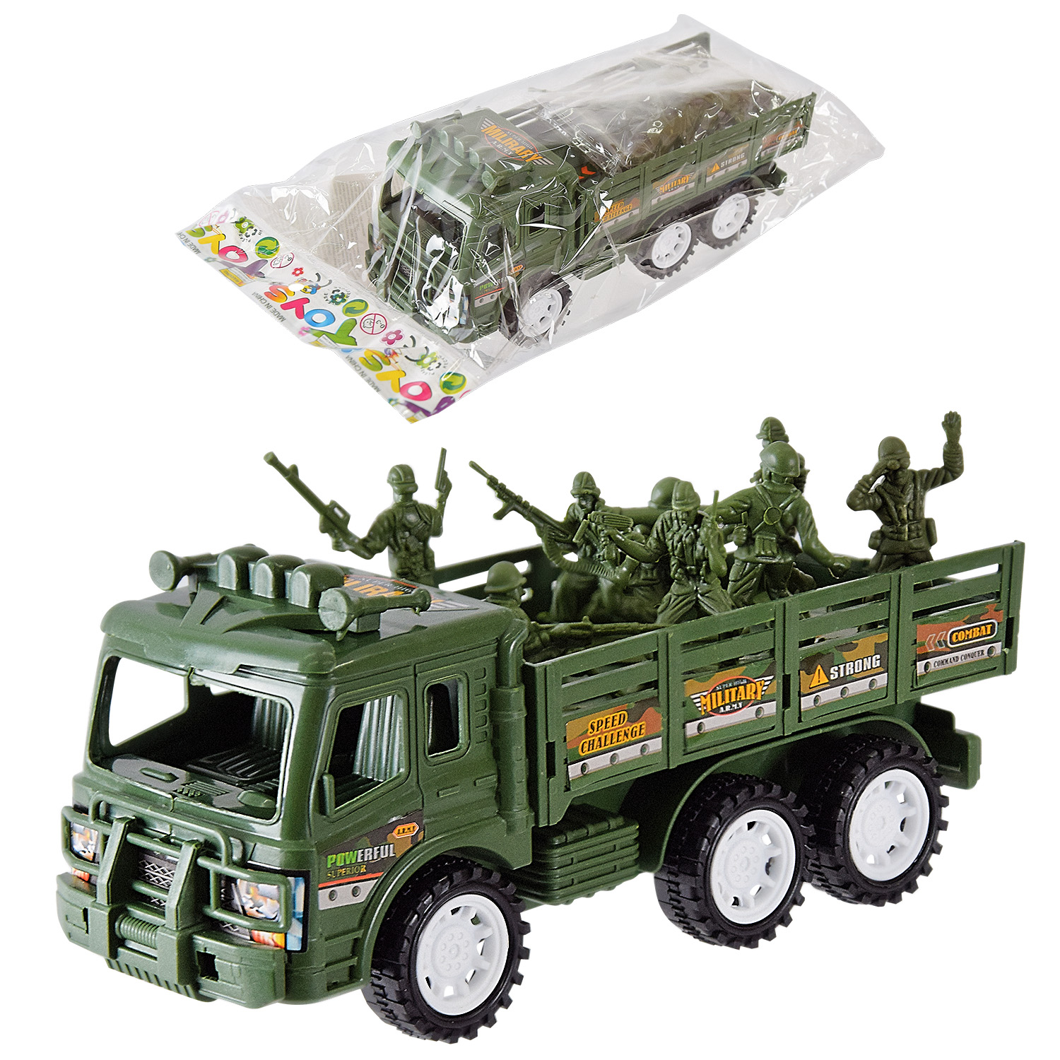 Військова машина арт. DB968A-2 (240шт/2) із солдатиками, пакет. 20*13*9см