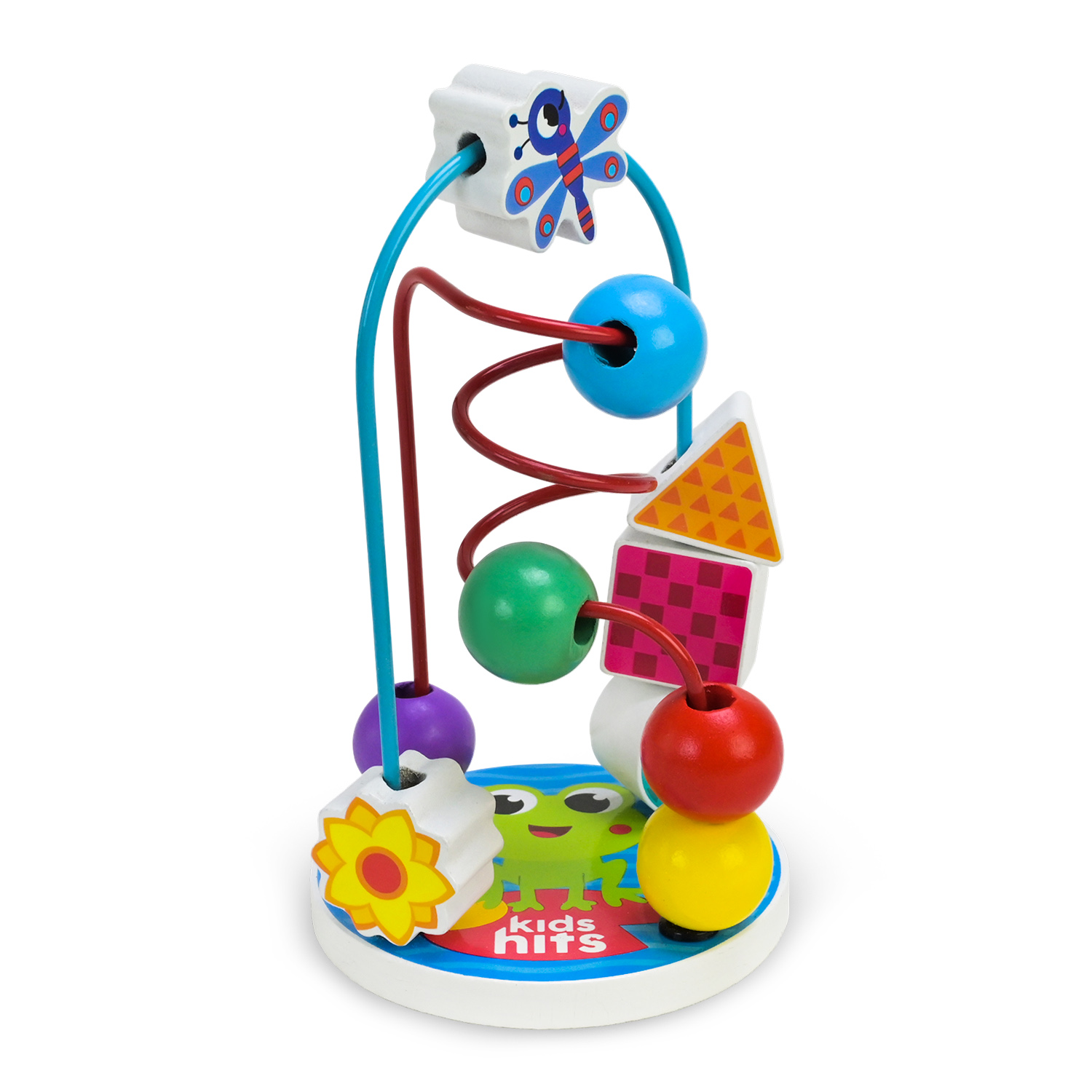 Дерев'яна іграшка KidsHits арт. KH20/076 (40шт) серпантинка у короб.12*9,5*15 см