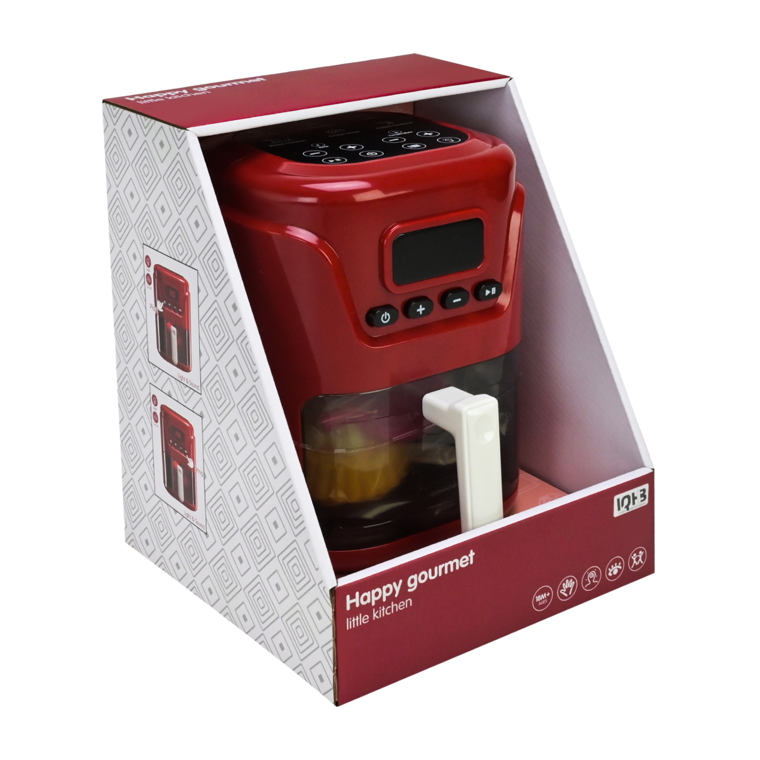 Побутова техніка арт. A1012-8 (24шт/2) батар. світло, звук, аерогриль, продукти, змінюють колір, аксес короб. 23*18,5*18 см