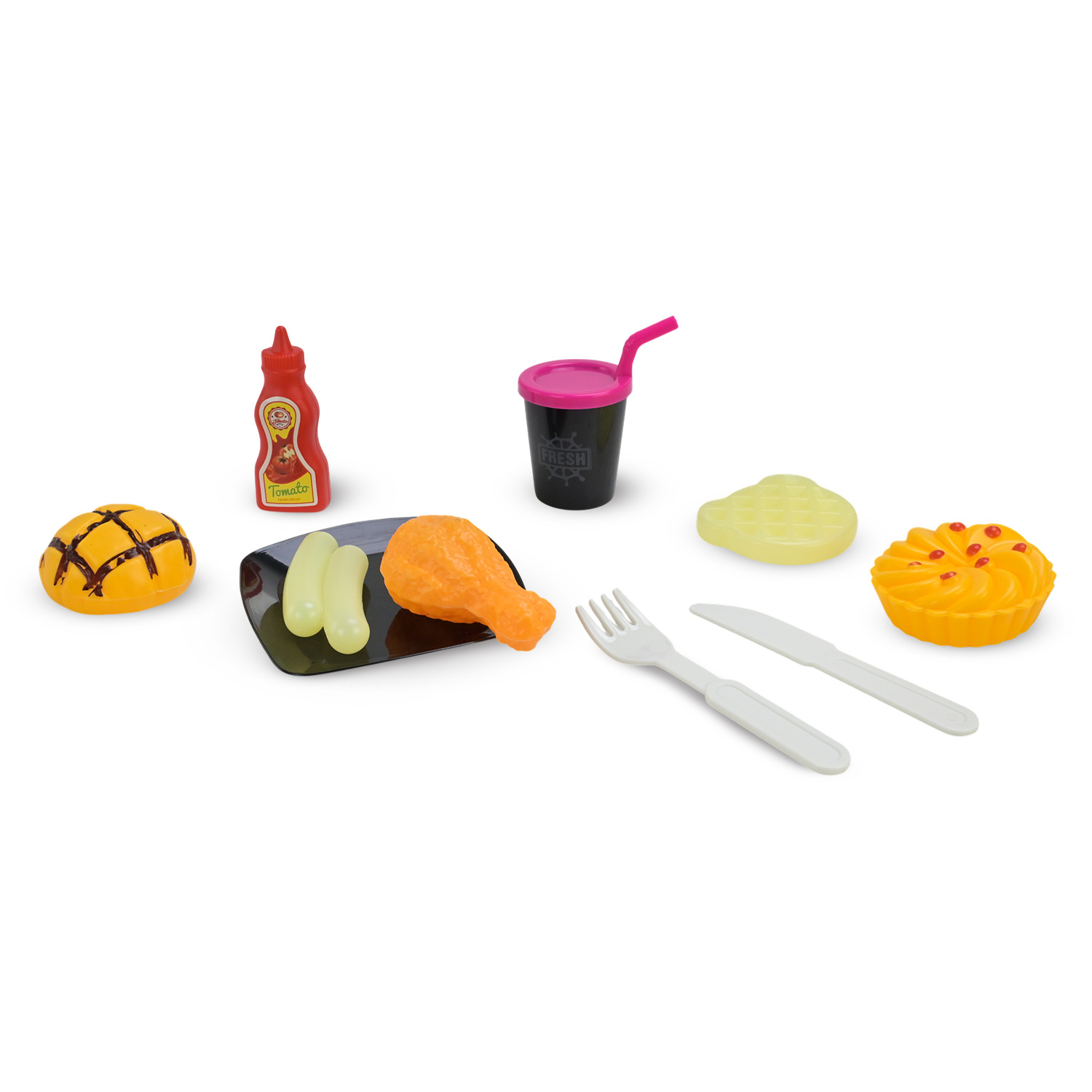 Побутова техніка арт. A1012-8 (24шт/2) батар. світло, звук, аерогриль, продукти, змінюють колір, аксес короб. 23*18,5*18 см