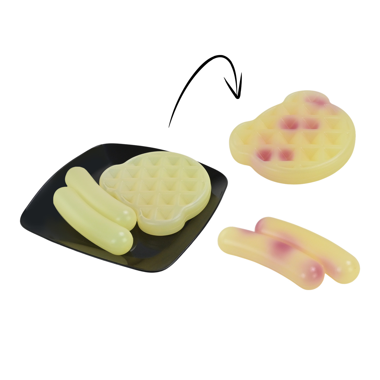 Побутова техніка арт. A1012-8 (24шт/2) батар. світло, звук, аерогриль, продукти, змінюють колір, аксес короб. 23*18,5*18 см