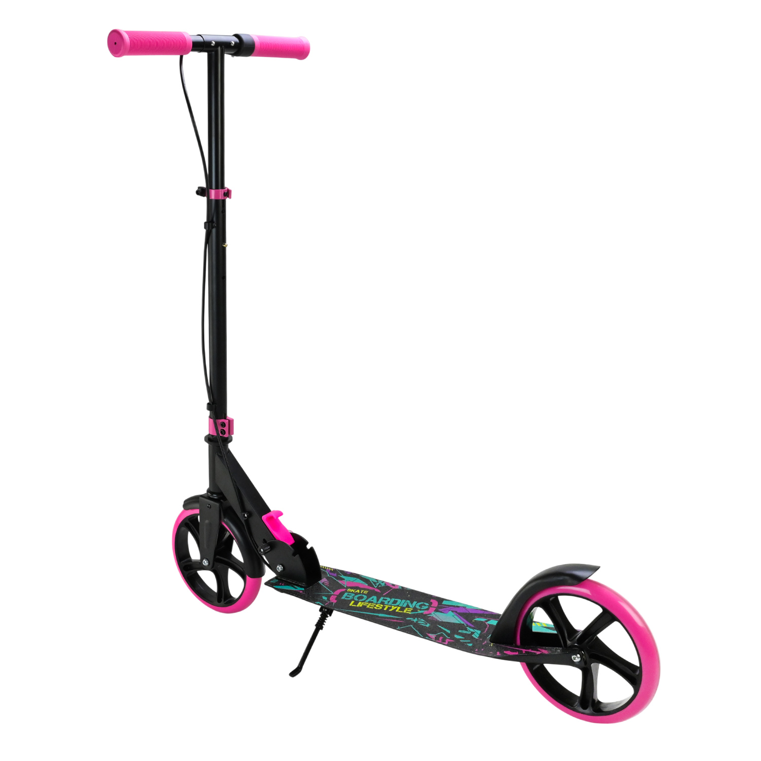 Самокат міський 2-х коліс. арт. SC2623 (6шт) сталевий,колеса 200 мм,гальмо 4 кольори короб.74*12*28 см