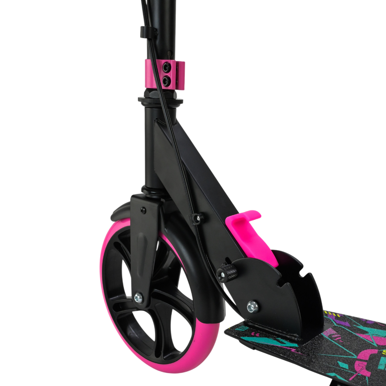 Самокат міський 2-х коліс. арт. SC2623 (6шт) сталевий,колеса 200 мм,гальмо 4 кольори короб.74*12*28 см