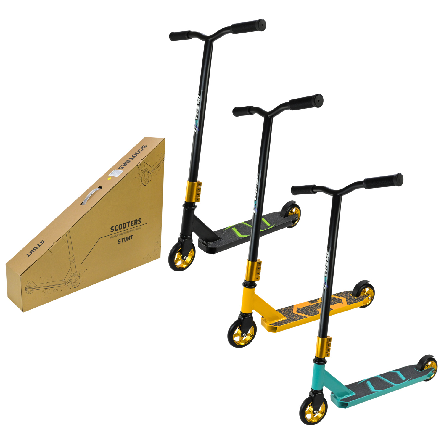 Самокат трюковий арт. TR2629 (6шт) колеса PU 110мм,диск алюм 3 кольори,короб. 63*11*54 см