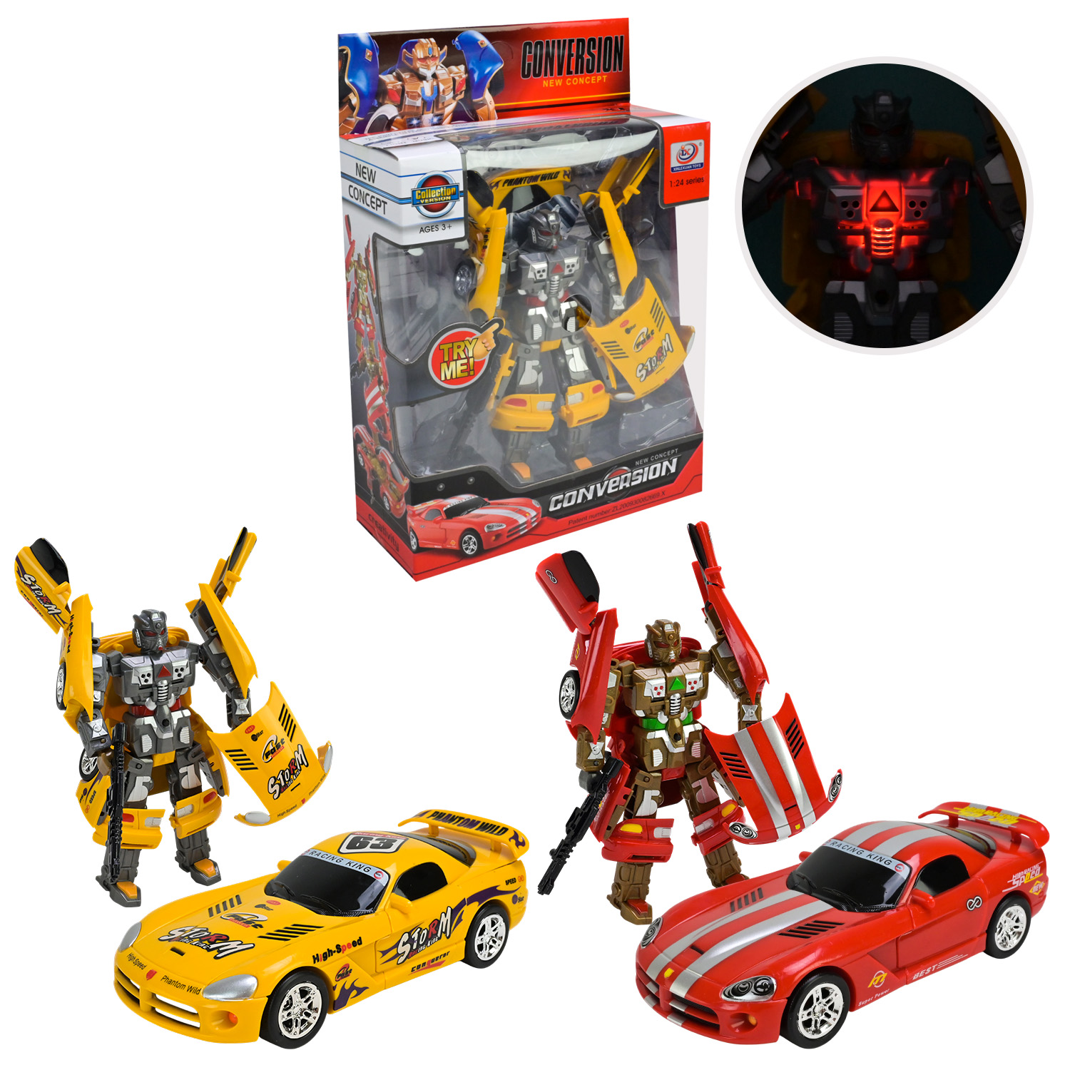 Трансформер арт.899-7 (36шт/2) 2 види,короб 32*22*8,5см