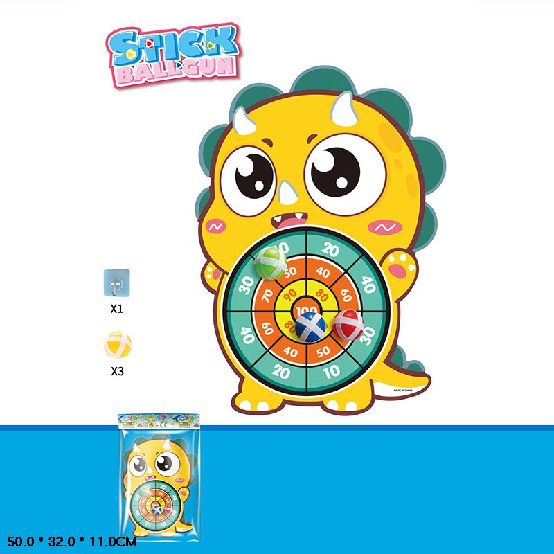 Дартс арт. 767-27D (288шт/2)  3 м'ячика на ліпучках, кріплення пакет 50*32*11 см