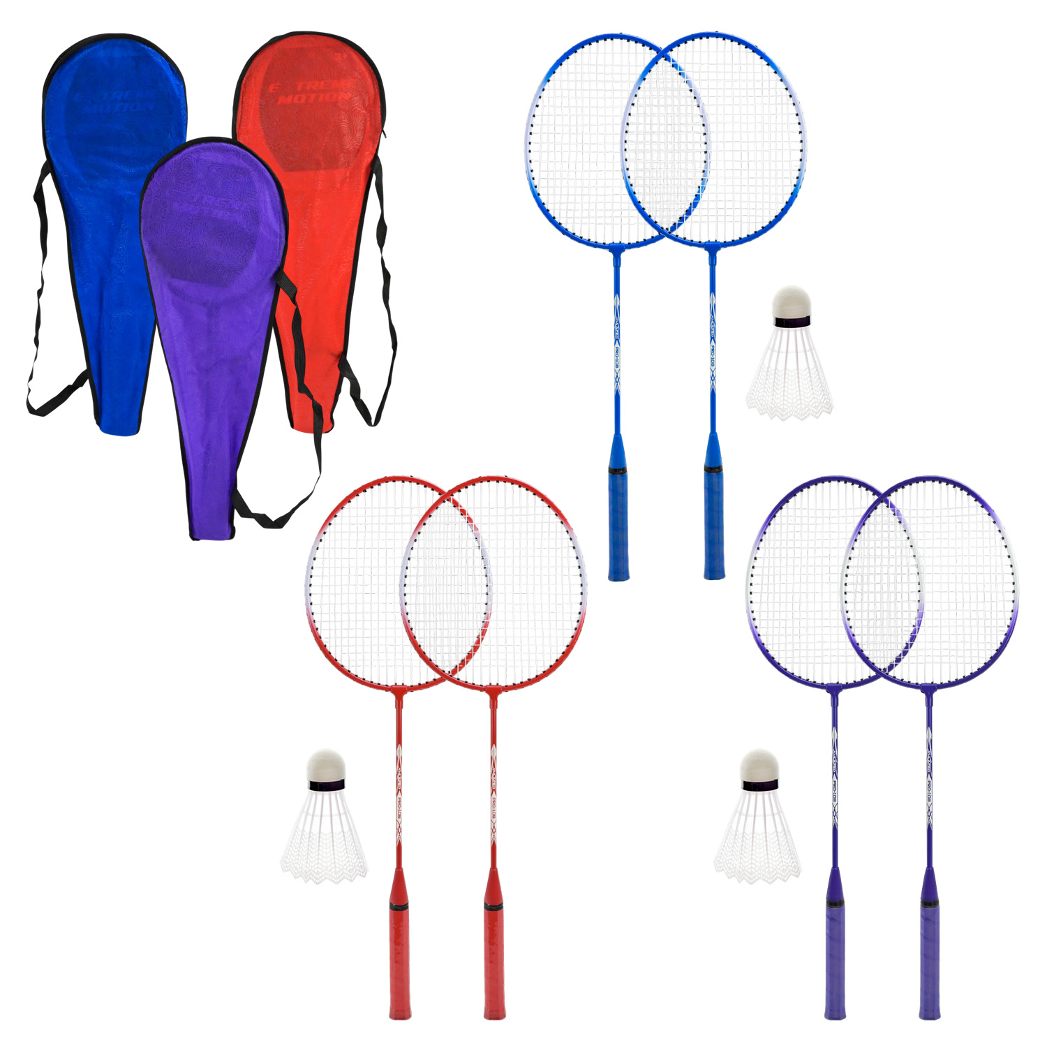 Бадмінтон арт. BD2630 (50шт)  нейлон, 2 кольори мікс, у сумці 65 см