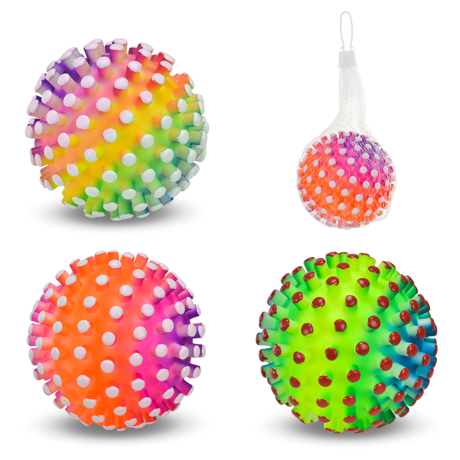 М'яч гумовий арт. RB26524 (300шт)  3'' 4 мікс кольори, 90г