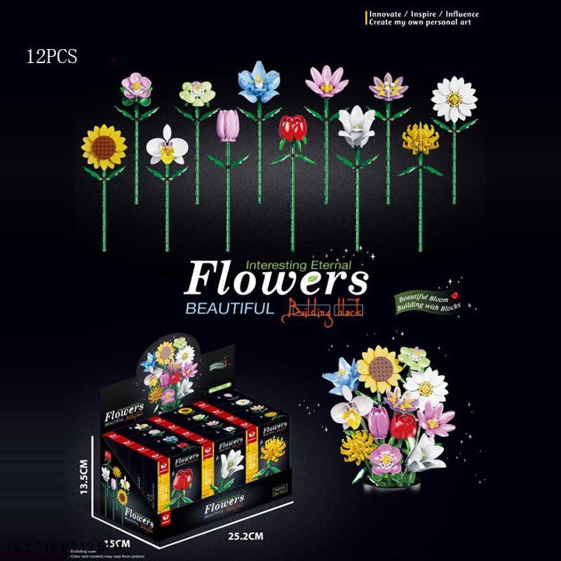 Конструктор  арт. A360-1 (288шт)   Flovers, 12шт у дисплей боксі 25,2*15*13,5см
