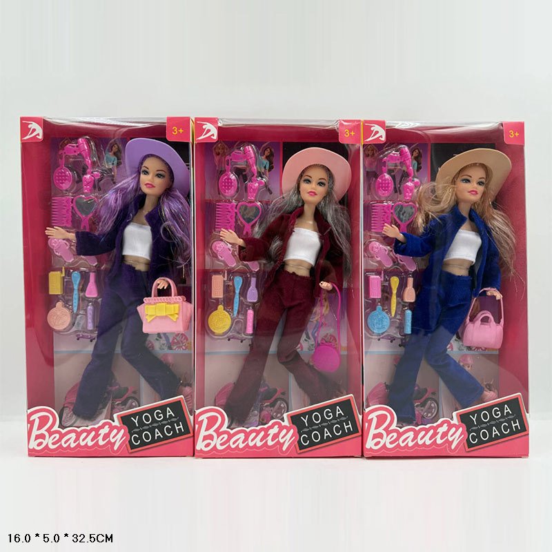 Лялька арт. LYX-653C14 (120шт) мікс 3 види, типу барбі, в стильному одязі та аксес короб. 16*5*32,5 см