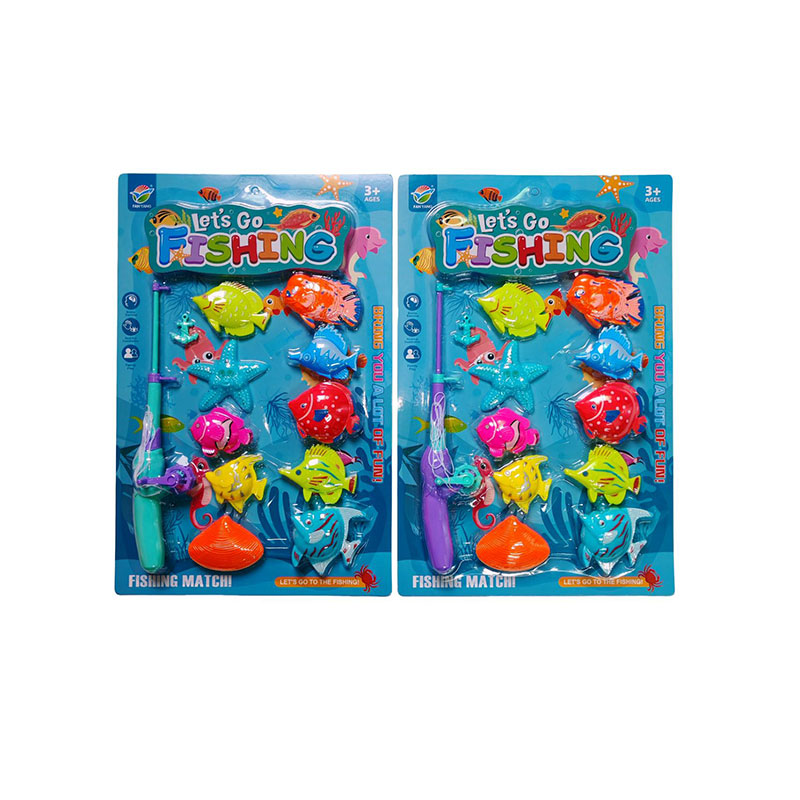 Рибалка арт. 3067-122 (132шт/2) 2 види мікс, вудка, 10 рибок,  планшет 43,5*28,5см.
