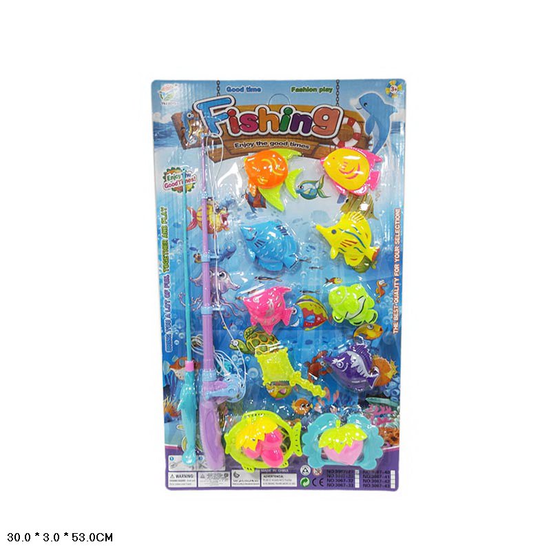 Рибалка арт. 3067-27 (132шт) 2 види мікс, 2 вудки, 8 рибки,  планшет 49*4,5*29см.