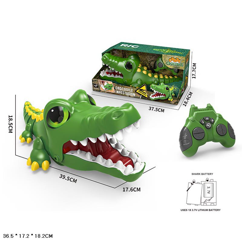 Крокодил на р/у арт. YS07 (16шт) р-р 39,5*18,5*17,6см, в кор. 37,5*18,4*17,7см