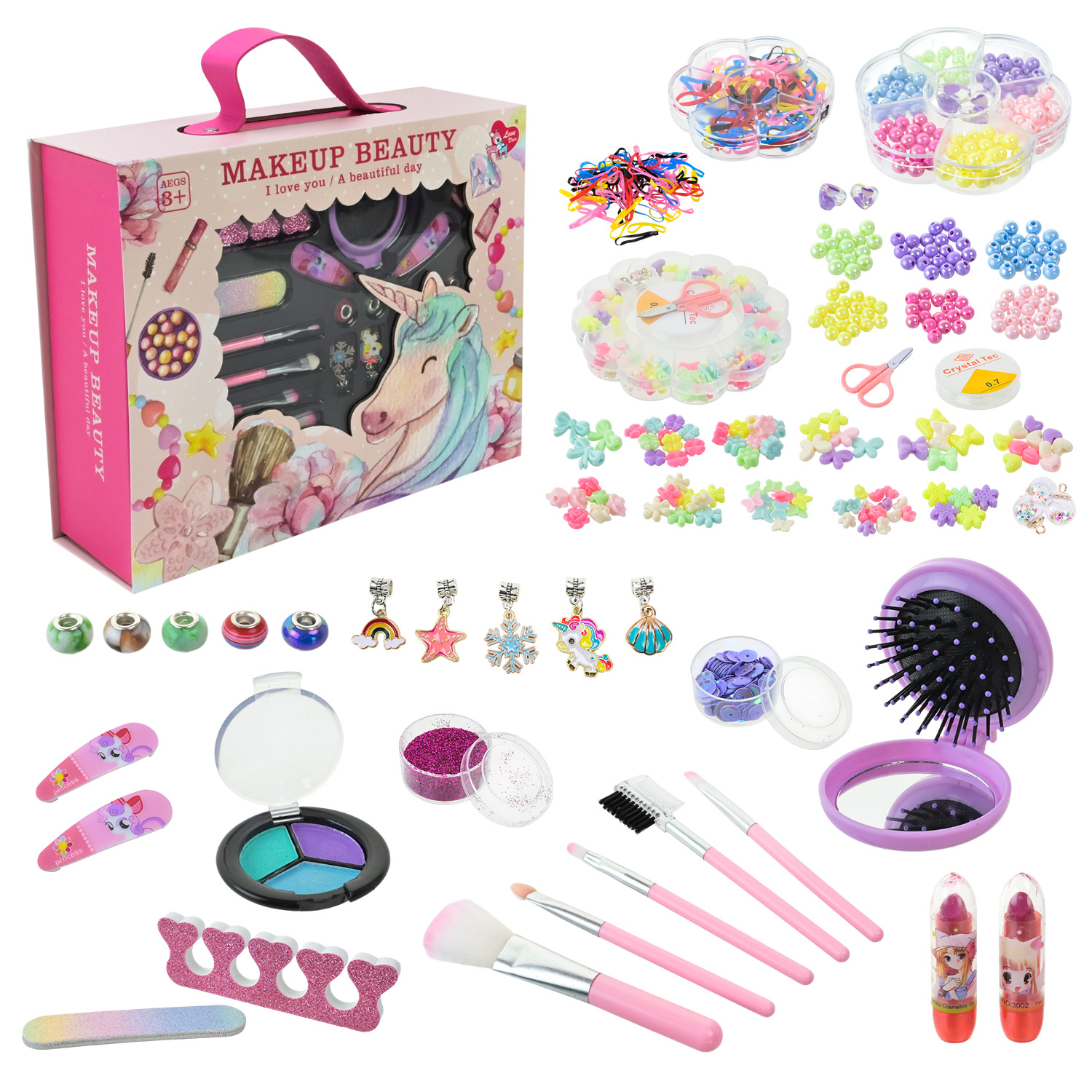 Аксесуари для дівчат арт. LD6061-1 (36шт/2) метика та аксесуари для дівчат короб. 28*9*23см