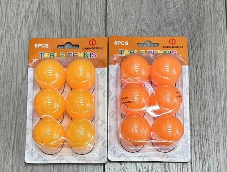 М'ячики для тенісу арт. TB2619 (240шт)  матеріал ABS, 2 кольори,  6 шт в упак.  слюда