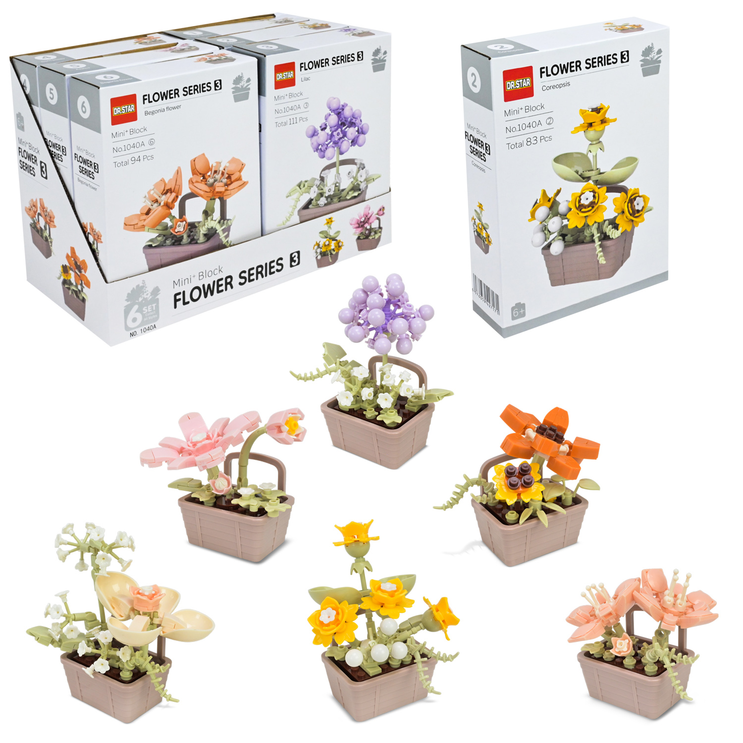 Конструктор арт. 1040A (216шт/2) 36 дисплеї,6шт у дисплеї 26,5*12,8*19см