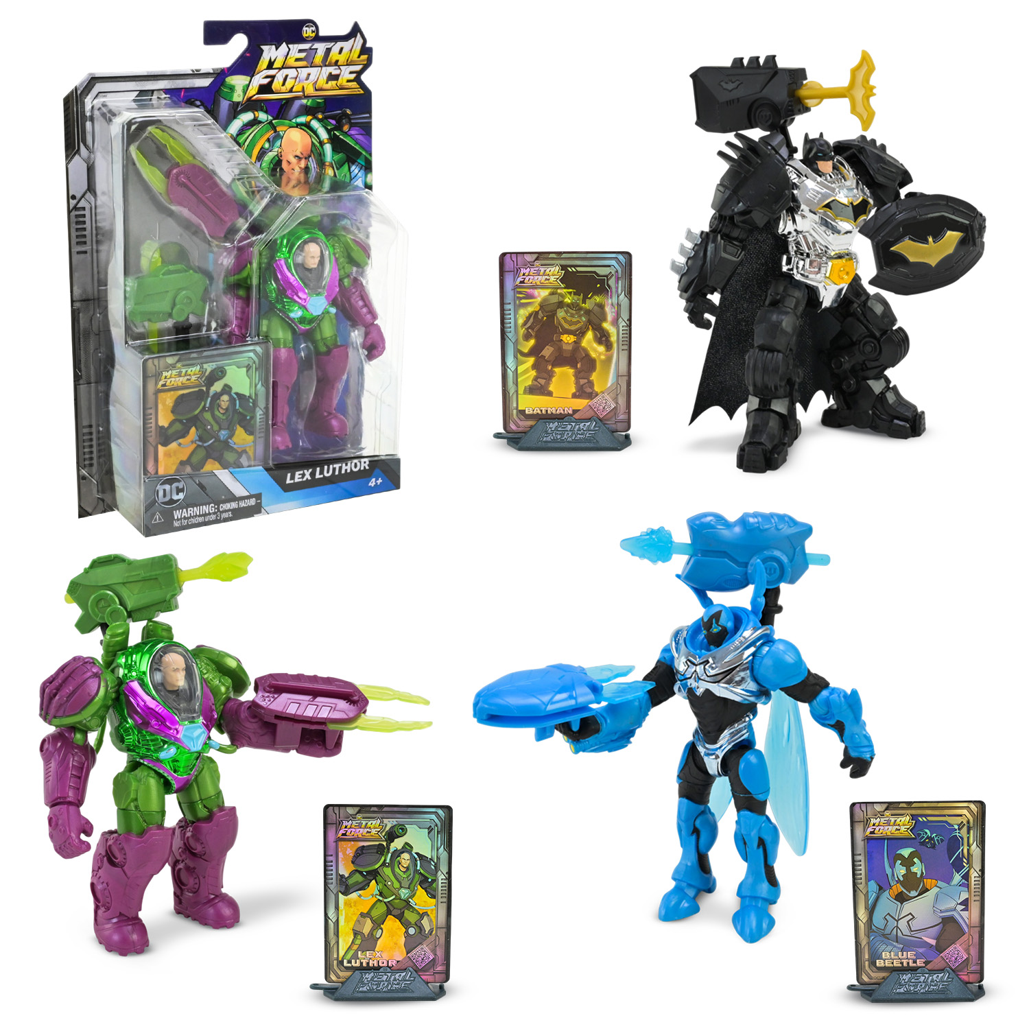 Іграшка фігурка арт. 6070907 (4шт) Batman, 30 см, з аксесуарами, блістер 16,5*5,7*24 см