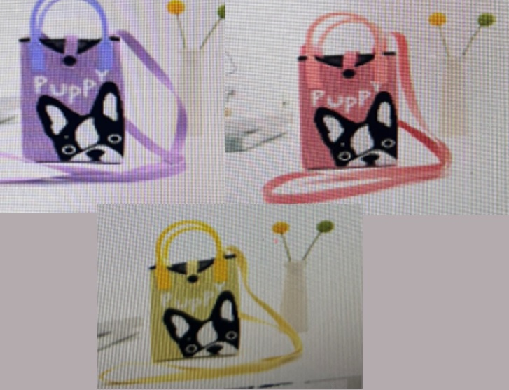 Сумочка арт. C2253 щеня 3 мікс 18*12см