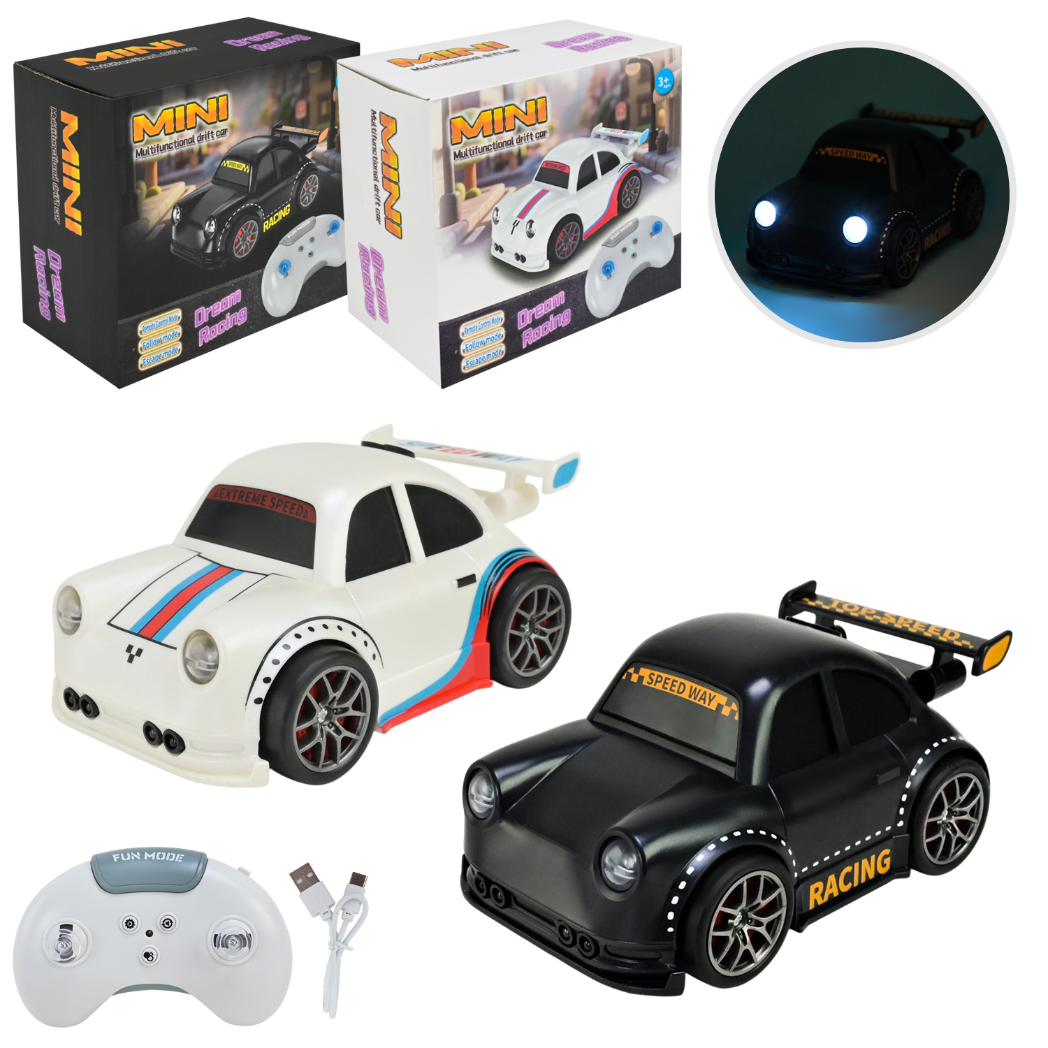 Машина р/к арт. 6789-1 (48шт/2)  акум 2кольора, follow me, короб. 15,8*4,5*8,9см