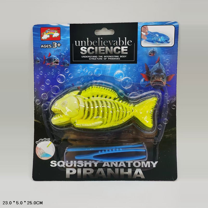 Лаборатонний набір Піранія арт.87239B (72шт) скелет, внутрішні органи, короб.23*5*25 см