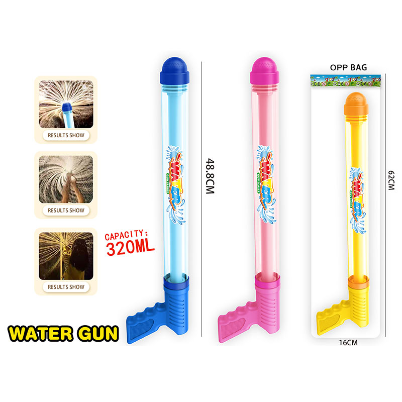 Водний пістолет арт. M918 (144шт/2)  3 кольори, 3 варіанти розприскування води пакет 16*62 см