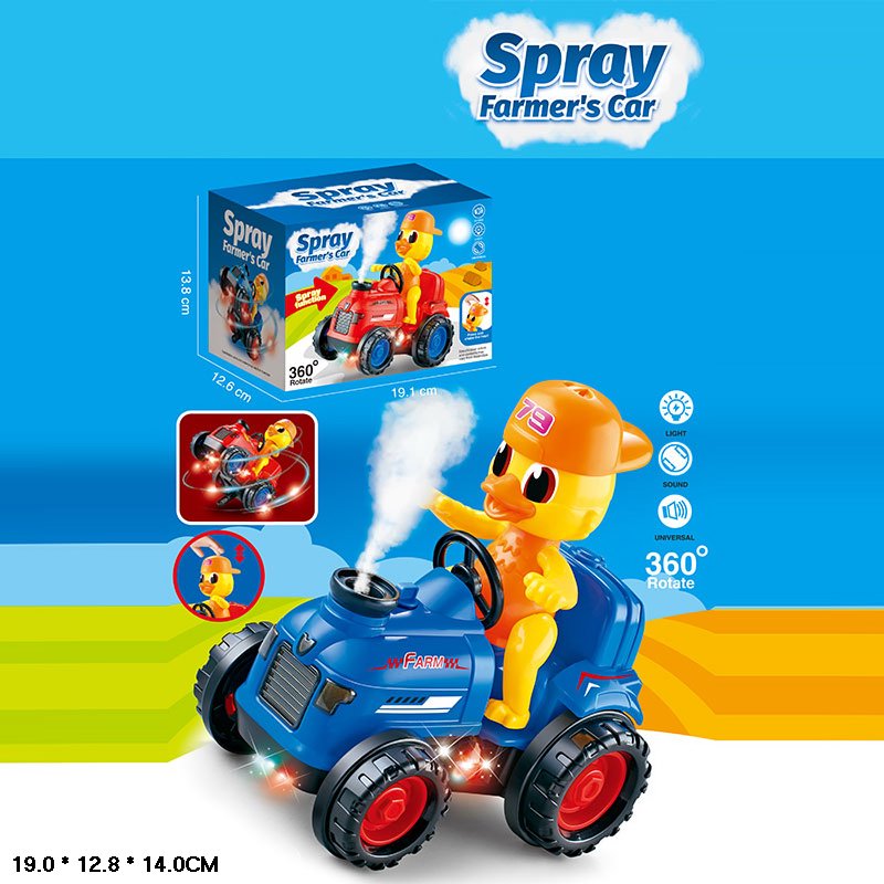 Машинка муз.  арт. HG788-4 (60шт/2) батар, 2 кольори мікс, з паром, короб.19*12,8*14см.