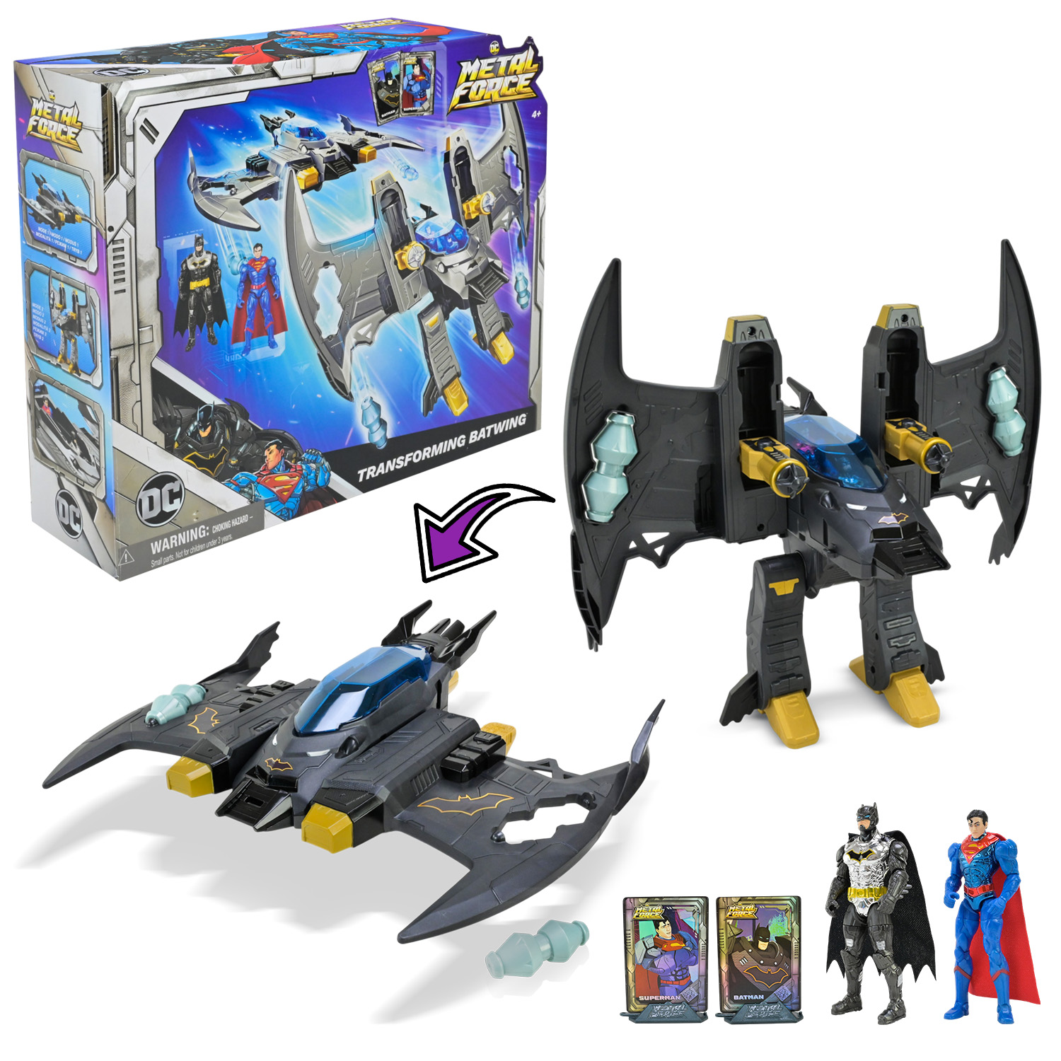 Іграшковий набір арт. 6070889 (2шт)  Бетмен та Бетвінг короб. 32*9*26,5