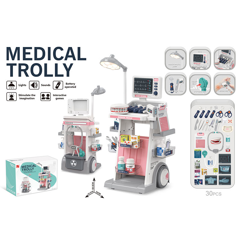 Лікар набір арт. 660-97 (12шт/2)  батар. шприц, аксес короб. 30,3*68*33 см