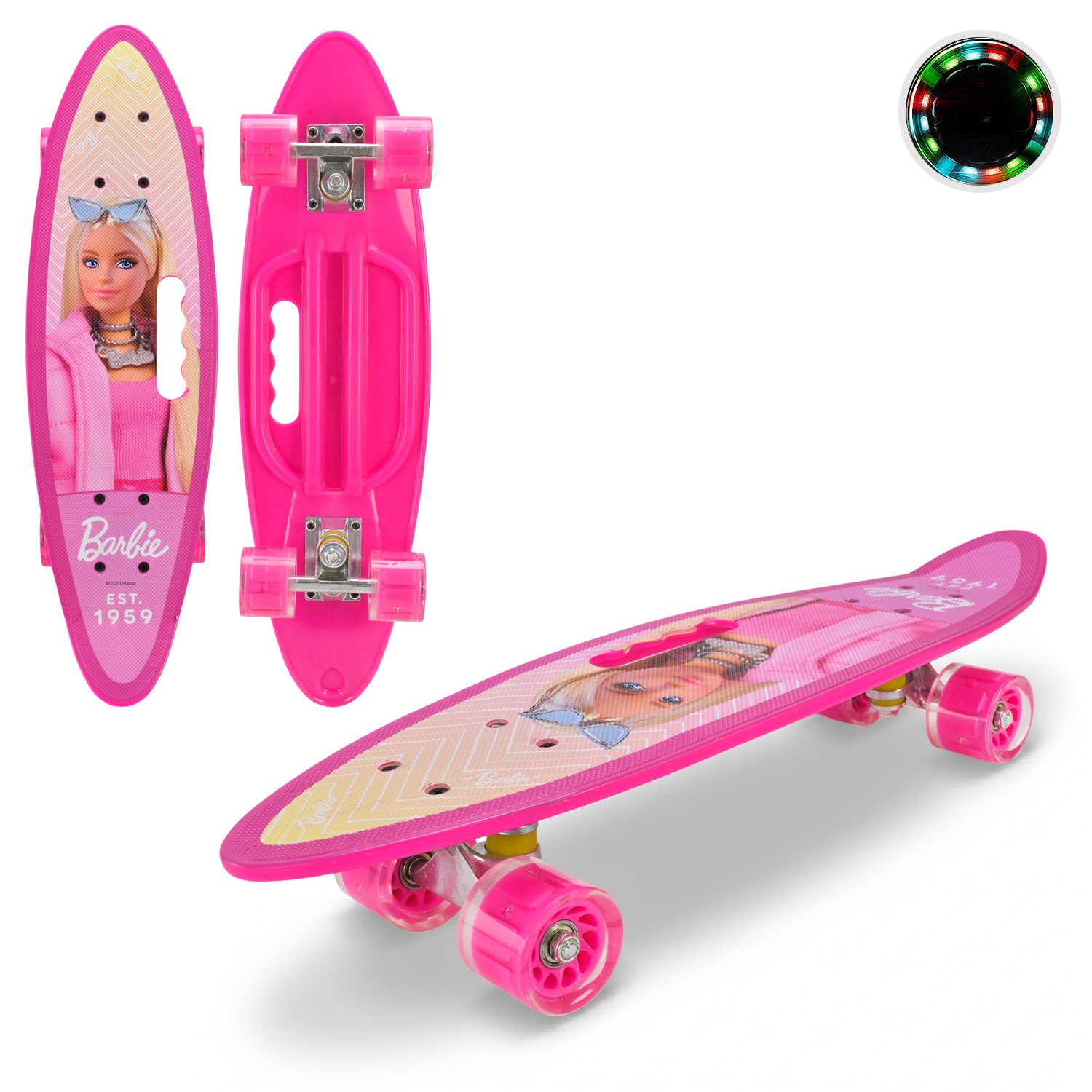 Пенні Борд Barbie арт. BH2610 (8шт)60*17 см, колеса PU світло