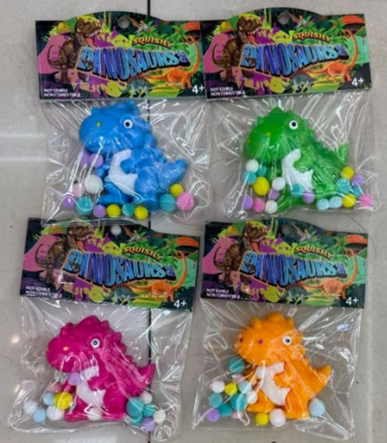 Антистрес арт. C25318 (480шт) динозаври мікс 20шт дисплей бокс