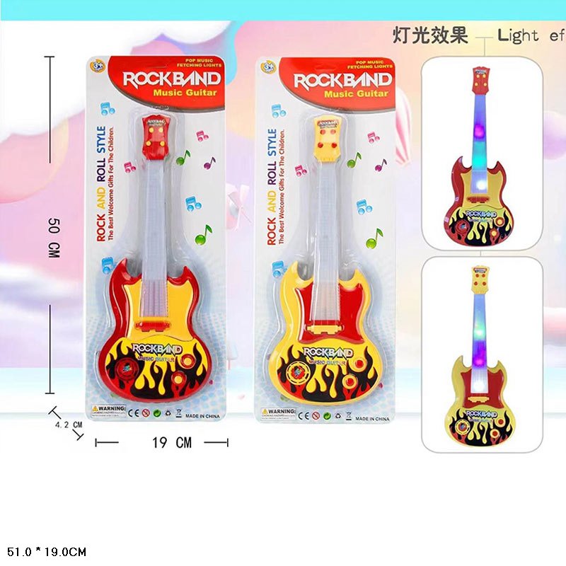 Гітара арт. 789-1 (120шт/2) 2 кольори мікс, сумка 19*4,2*50см.