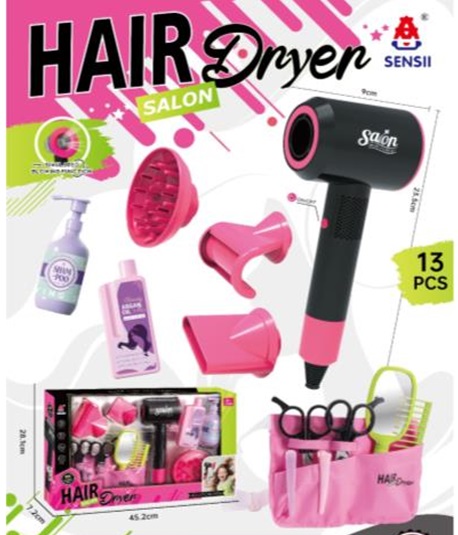 Перукаря набір арт. 096-86 (36шт/2) батар. фен. Аксес короб. 45.2*28.1*7.2 см