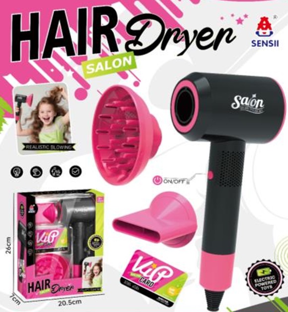 Перукаря набір арт. 096-47C (72шт/2) батар. фен. Аксес короб. 20.5*26*7 см