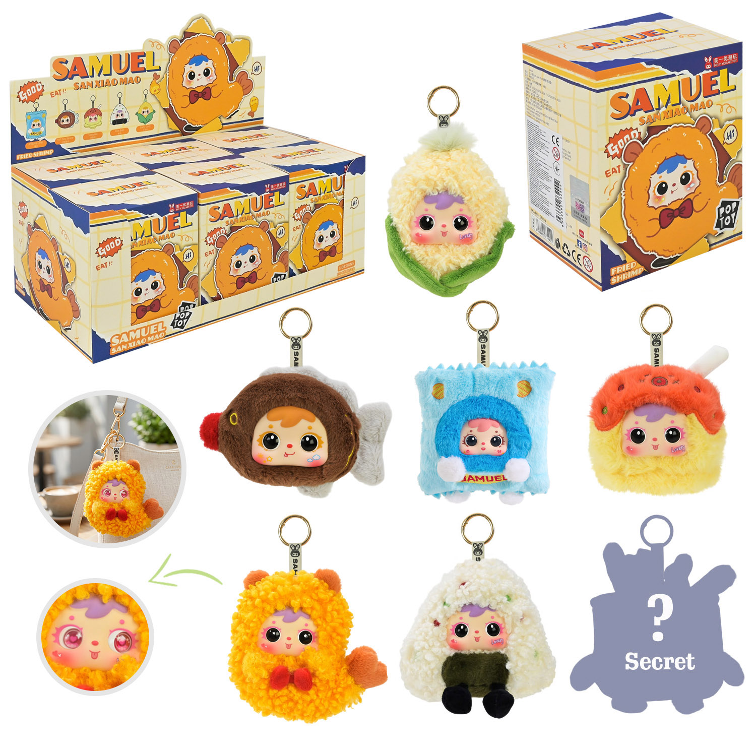 Герої POP TOY арт. MR5026 (192шт) Samuel "Пухнасті смаколики" 6шт у дисплей боксі 37*18,5*28см