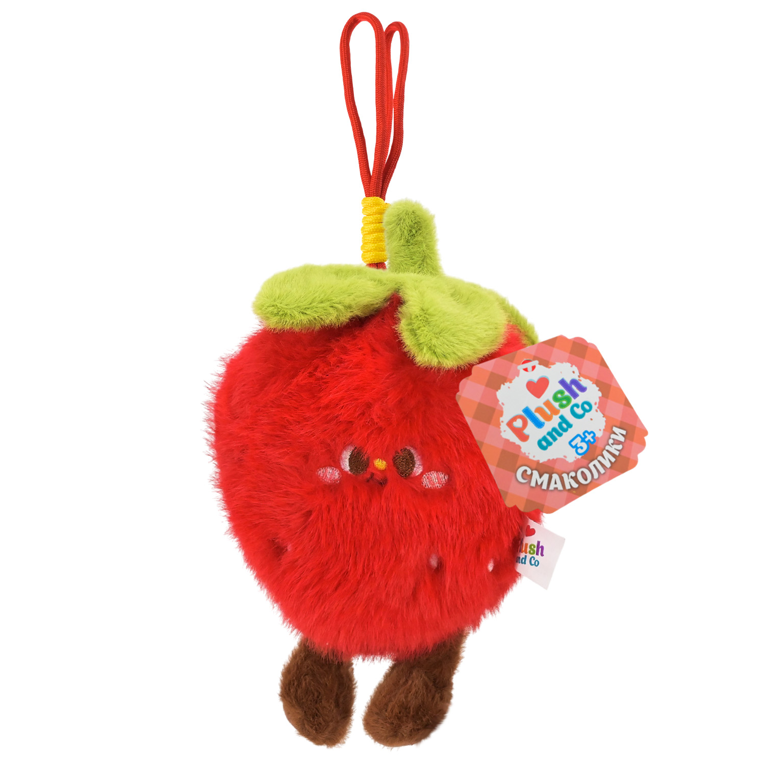 Іграшка м'яка арт. Plush and Co "Смаколики" арт. PLC26010 брелок полуниця 12х7х22