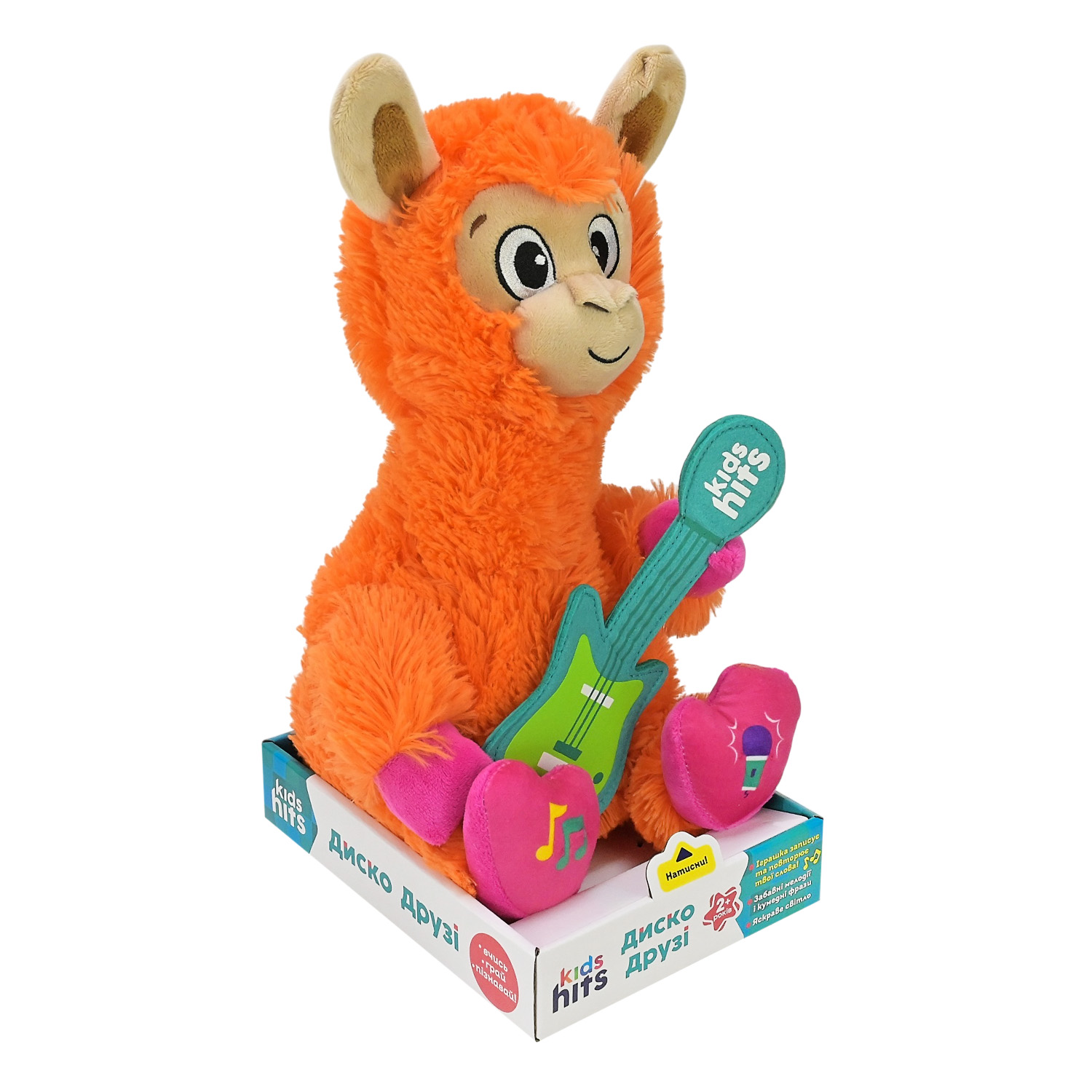 М'яка інтерактивна іграшка KidsHits Disco Pals арт. KH88/003 (18шт) лама у коробці 15*20*30