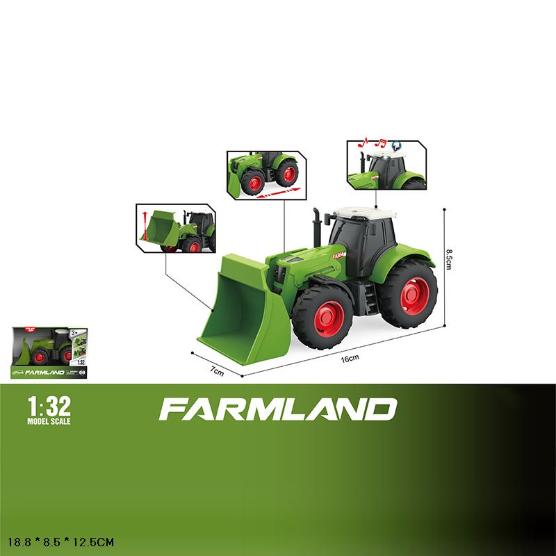 Трактор арт.WY1155A (96шт/2) батар.звук,короб.18,8*8,5*12,5см