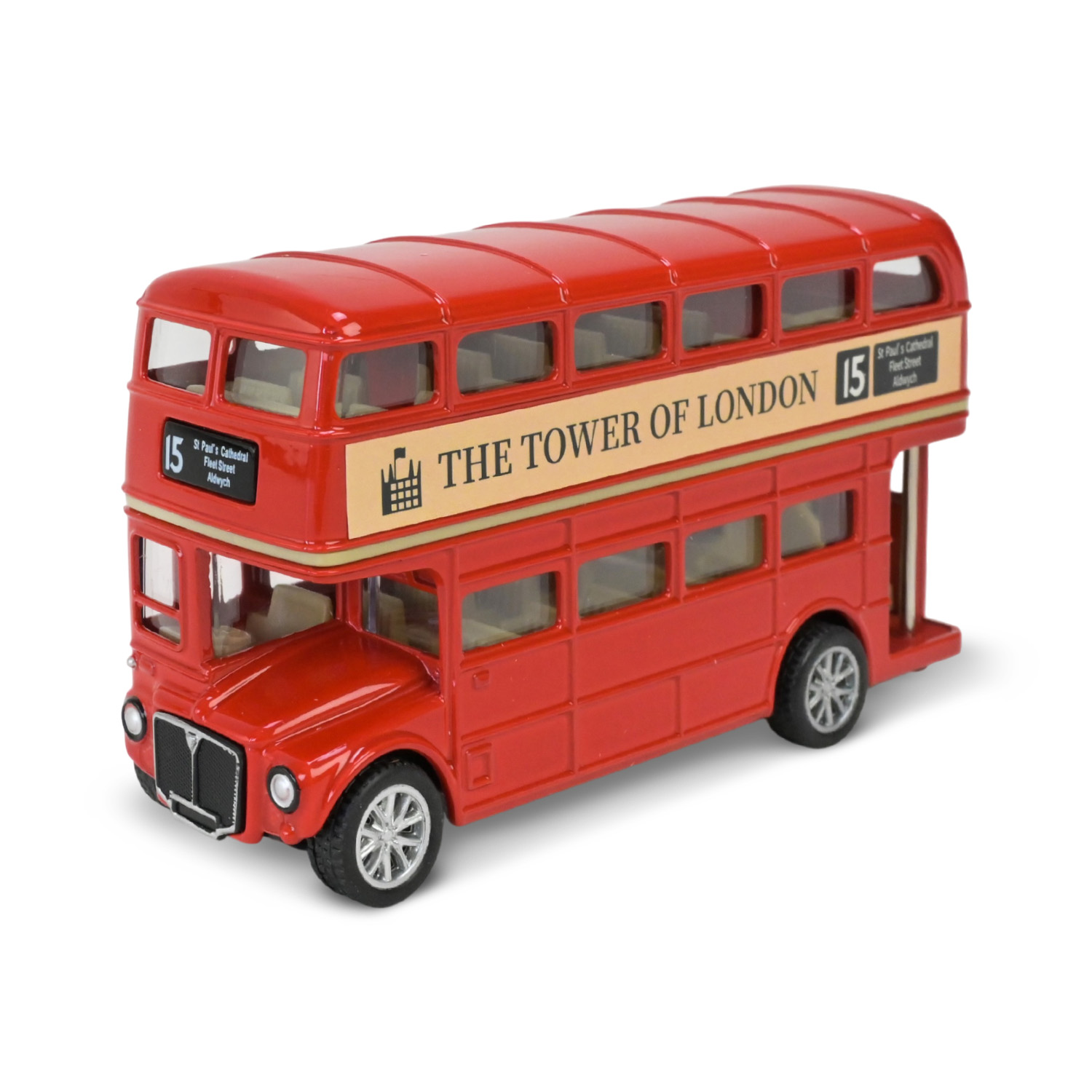 Автобус мет. АВТОПРОМ арт. 10032 (48шт/2) 5 inch BUS,відкр.двері, у коробці 16,5*7*8см