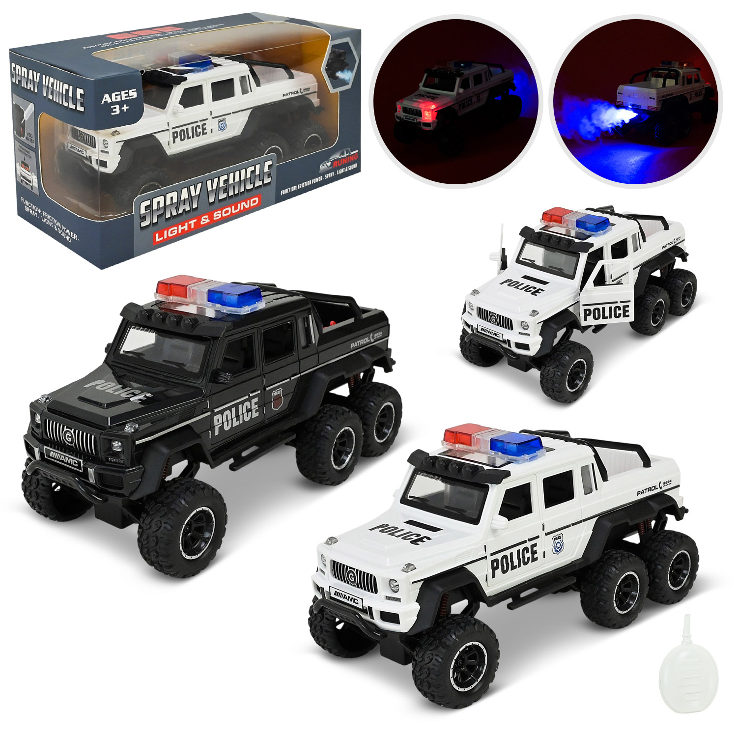 Машина POLICE арт.YM-9934B (84шт/2) батар.свiтло,звук,пар,короб.22*12,5*10см