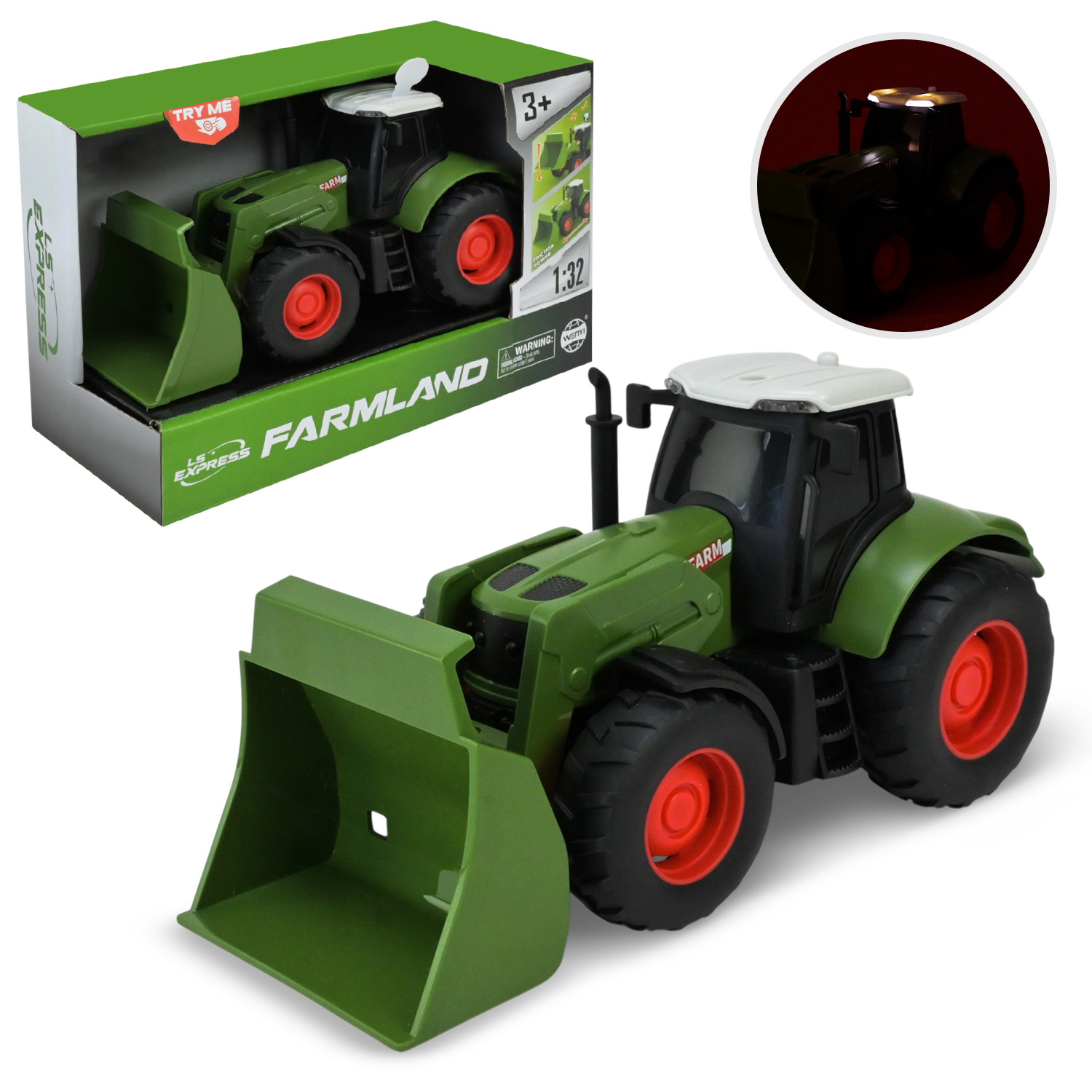 Трактор арт.WY1155A (96шт/2) батар.звук,короб.18,8*8,5*12,5см